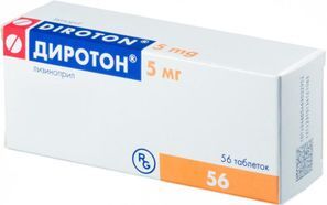 Диротон 5мг 56 шт. таблетки Диротон 5мг 56 шт. таблетки