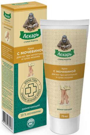 Лекарь Крем с мочевиной для ног при натоптышах и сухих мозолях 75мл крем Лекарь Крем с мочевиной для ног при натоптышах и сухих мозолях 75мл крем