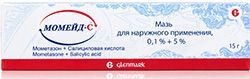 Момейд-с 0,1%+5% 15г мазь для наружного применения Момейд-с 0,1%+5% 15г мазь для наружного применения