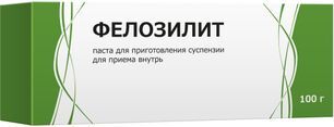Фелозилит 100г паста для приготовления суспензии для приема внутрь Фелозилит 100г паста для приготовления суспензии для приема внутрь