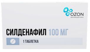 Силденафил 100мг 1 шт. таблетки покрытые пленочной оболочкой Силденафил 100мг 1 шт. таблетки покрытые пленочной оболочкой