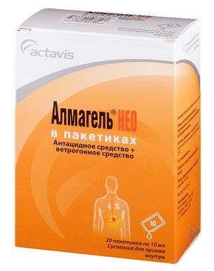 Алмагель Нео 10мл 20 шт. суспензия для приема внутрь Балканфарма-Троян Ад