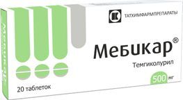 Мебикар 500мг 20 шт. таблетки Татхимфарм Мебикар 500мг 20 шт. таблетки Татхимфарм