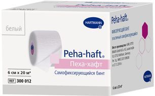 Хартманн Пеха-Хафт бинт самофиксирующийся белый 20м х 6см Paul Hartmann Хартманн Пеха-Хафт бинт самофиксирующийся белый 20м х 6см Paul Hartmann