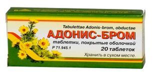 Адонис-Бром 20 шт. таблетки покрытые оболочкой