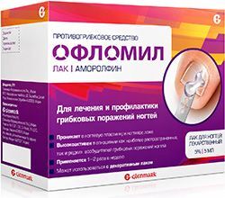 Офломил 5% 5мл лак для ногтей Гленмарк