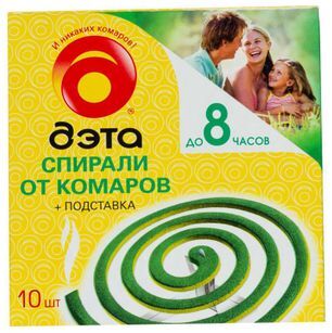 Дэта спирали от комаров и всех летающих насекомых №10 Дэта спирали от комаров и всех летающих насекомых №10