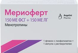 Мериоферт 150Ме Фсг+150Ме Лг 1 шт. лиофилизат для приготовления раствора для инъекций Мериоферт 150Ме Фсг+150Ме Лг 1 шт. лиофилизат для приготовления раствора для инъекций