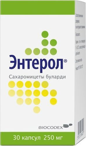 Энтерол 250мг 30 шт. капсулы флакон Энтерол 250мг 30 шт. капсулы флакон