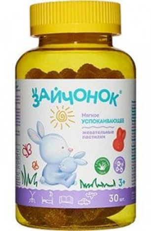 Здравландия Зайчонок пастилки жевательные успокаивающие 6г 30 шт.