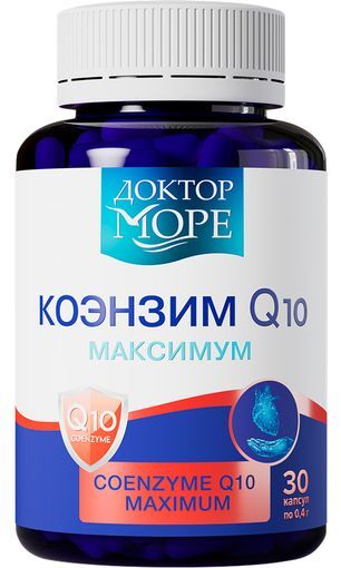 Доктор Море Коэнзим Q10 Максимум капсулы 30 шт. Доктор Море Коэнзим Q10 Максимум капсулы 30 шт.
