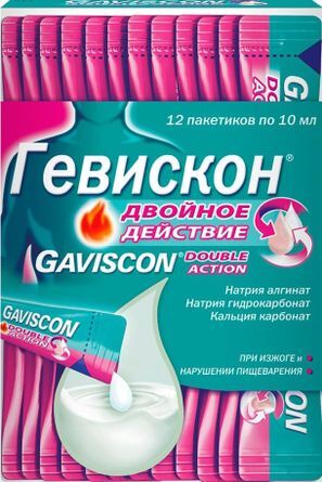Гевискон двойное действие 10мл 12 шт. суспензия мята Гевискон двойное действие 10мл 12 шт. суспензия мята