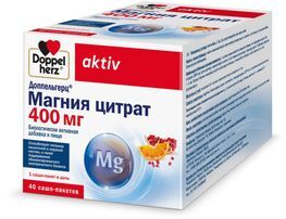 Доппельгерц Актив Магния Цитрат 400мг порошок 40 шт. Queisser Pharma GmbH & Co. Доппельгерц Актив Магния Цитрат 400мг порошок 40 шт. Queisser Pharma GmbH & Co.