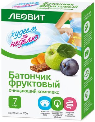 Леовит биослимика батончик фруктовый очищающий комплекс 10г 7 шт. Леовит биослимика батончик фруктовый очищающий комплекс 10г 7 шт.