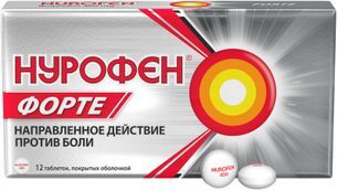 Нурофен Форте 400мг 12 шт. таблетки покрытые оболочкой Нурофен Форте 400мг 12 шт. таблетки покрытые оболочкой