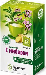 Чай Имбирный 2г 20 шт. фильтр-пакет Здоровье Чай Имбирный 2г 20 шт. фильтр-пакет Здоровье