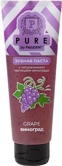 Пьюр зубная паста Виноград (100мл) 115г Пьюр зубная паста Виноград (100мл) 115г