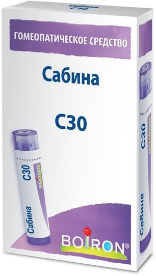 Сабина С30 4г гранулы гомеопатические