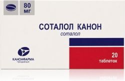 Соталол Канон 80мг 20 шт. таблетки Соталол Канон 80мг 20 шт. таблетки