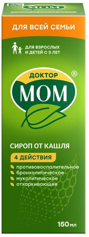 Доктор Мом 150мл сироп Юник Фармасьютикал Доктор Мом 150мл сироп Юник Фармасьютикал