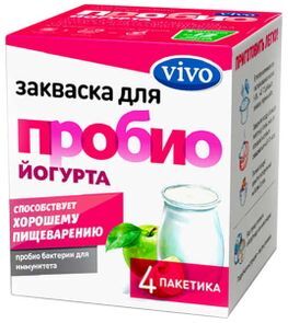 Виво Пробио Йогурт закваска 0,5г 4 шт. Виво Индустрия Виво Пробио Йогурт закваска 0,5г 4 шт. Виво Индустрия