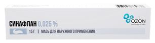 Синафлан 0,025% 15г мазь для наружного применения Синафлан 0,025% 15г мазь для наружного применения
