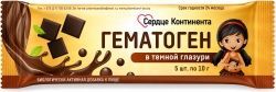Сердце континента гематоген в тёмной глазури 10г 5 шт. Сердце континента гематоген в тёмной глазури 10г 5 шт.