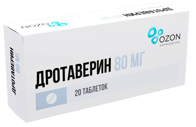 Дротаверин 80мг 20 шт. таблетки Озон, фото №2