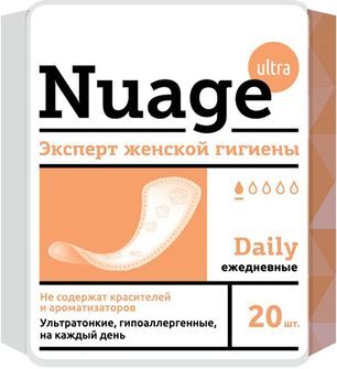 Нуаж прокладки ежедневные ультратонкие дэйли 20 шт. Нуаж прокладки ежедневные ультратонкие дэйли 20 шт.