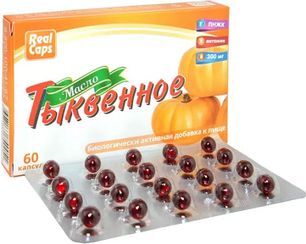 Масло Тыквенное капсулы 300мг 60 шт. РеалКапс