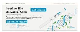 Инсудайв Слим 0,25мг/доза 1,5мл раствор для подкожного введения шприц-ручка (в комплекте с иглами-4шт) Инсудайв Слим 0,25мг/доза 1,5мл раствор для подкожного введения шприц-ручка (в комплекте с иглами-4шт)