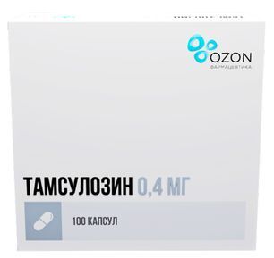 Тамсулозин 0,4мг 100 шт. капсулы с пролонгированным высвобождением Тамсулозин 0,4мг 100 шт. капсулы с пролонгированным высвобождением