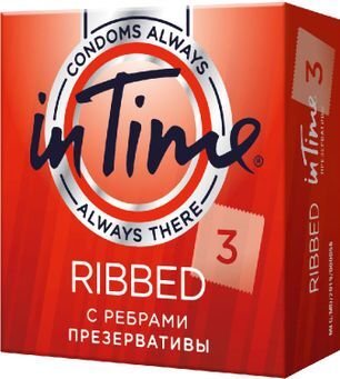 Ин Тайм презервативы ребристые 3 шт.