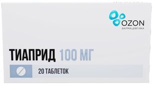 Тиаприд 100мг 20 шт. таблетки Тиаприд 100мг 20 шт. таблетки