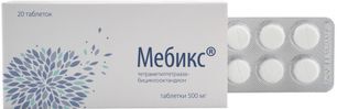 Мебикс 500мг 20 шт. таблетки Мебикс 500мг 20 шт. таблетки
