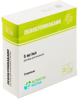 Левобупивакаин 5мг/мл 10мл 10 шт. раствор для инъекций