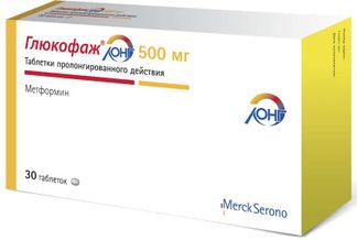 Глюкофаж Лонг 500мг 30 Шт. Таблетки С Пролонгированным.