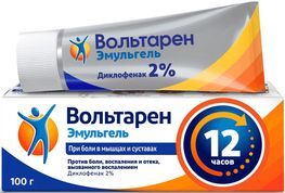 Вольтарен Эмульгель гель при боли в спине, мышцах и суставах, гель 2%, 100г Вольтарен Эмульгель гель при боли в спине, мышцах и суставах, гель 2%, 100г
