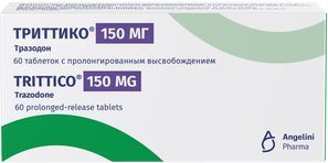 Триттико 150мг 60 шт. таблетки с пролонгированным высвобождением Азиенде Кимике Риуните Анжелини Франческо А.К. размер А.Ф. С.п.А.