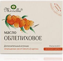 Мирролла масло Облепиховое капсулы 100 шт. Мирролла Мирролла масло Облепиховое капсулы 100 шт. Мирролла