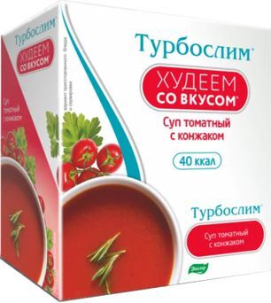 Турбослим Худеем Со ВКУСоМ суп Томатный с конжаком 15г 1 шт. саше Эвалар