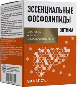 Эссенциальные Фосфолипиды+Витамин Е капсулы массой 700мг Оптима 90 шт. Эссенциальные Фосфолипиды+Витамин Е капсулы массой 700мг Оптима 90 шт.