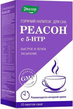 Реасон 5-Htp порошок горячий напиток для сна 10г 10 шт. Реасон 5-Htp порошок горячий напиток для сна 10г 10 шт.