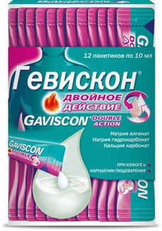 Гевискон Двойное Действие 10мл 12 Шт. Суспензия Мята Купить По.