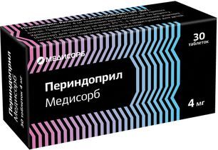 Периндоприл медисорб 4мг 30 шт. таблетки Периндоприл медисорб 4мг 30 шт. таблетки