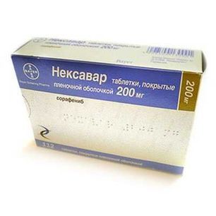 Нексавар 200мг 112 шт. таблетки покрытые пленочной оболочкой Нексавар 200мг 112 шт. таблетки покрытые пленочной оболочкой