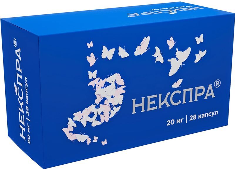 Некспра 20мг 28 шт. капсулы кишечнорастворимые, фото №2