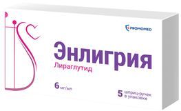 Энлигрия 6мг/мл 3мл 5 шт. раствор для подкожного введения шприц-ручка Энлигрия 6мг/мл 3мл 5 шт. раствор для подкожного введения шприц-ручка