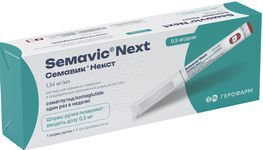 Семавик Некст 0,5мг/доза 3мл раствор для подкожного введения шприц-ручки в комплекте с иглами 4шт Семавик Некст 0,5мг/доза 3мл раствор для подкожного введения шприц-ручки в комплекте с иглами 4шт