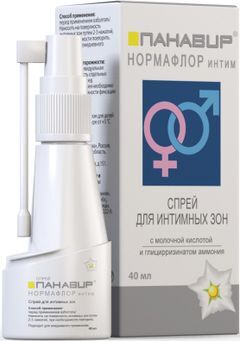 Панавир Интим Нормафлор спрей для интимных зон тела 40мл Зеленая дубрава Панавир Интим Нормафлор спрей для интимных зон тела 40мл Зеленая дубрава